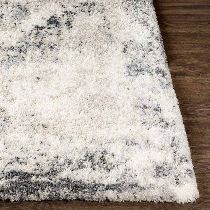 Hilotongan Modern Abstract Design Ivory And Gray Area Rug