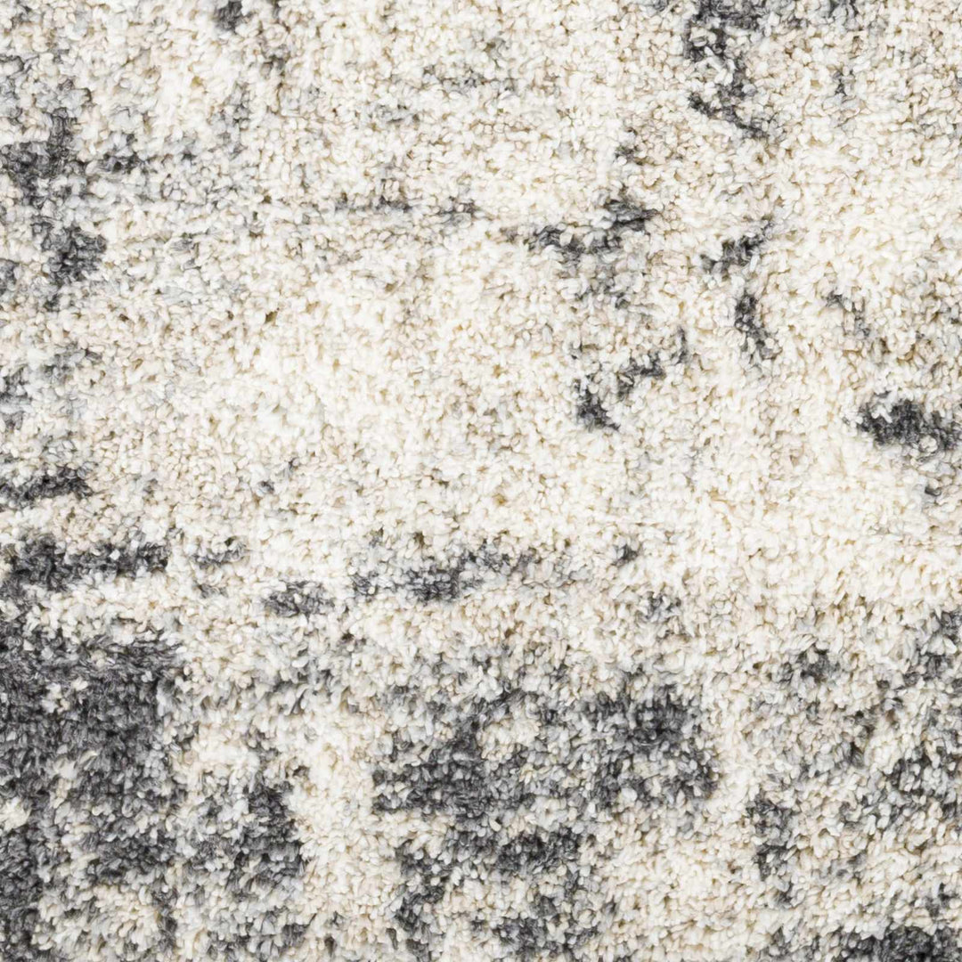 Hilotongan Modern Abstract Design Ivory And Gray Area Rug