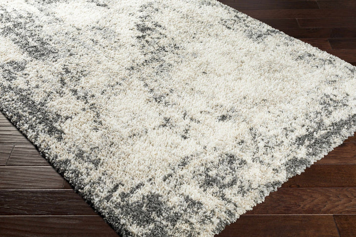 Hilotongan Modern Abstract Design Ivory And Gray Area Rug - The Rug Decor