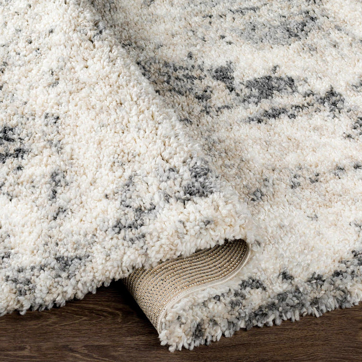 Hilotongan Modern Abstract Design Ivory And Gray Area Rug - The Rug Decor