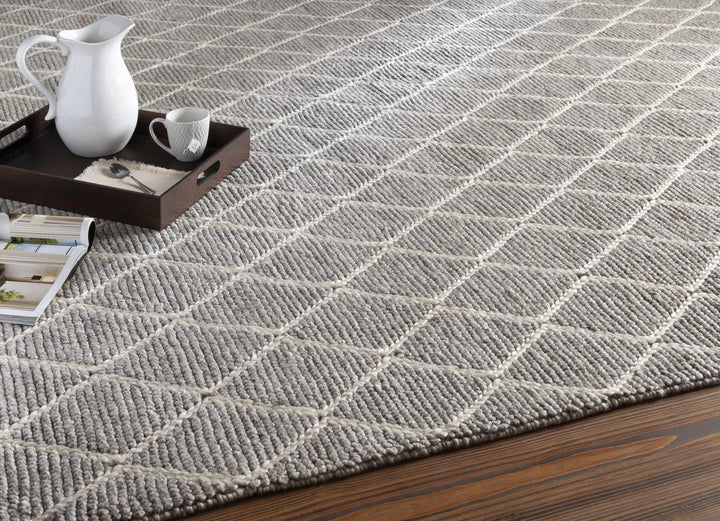 Hindley Modern Style Gray Hand Woven Area Rug