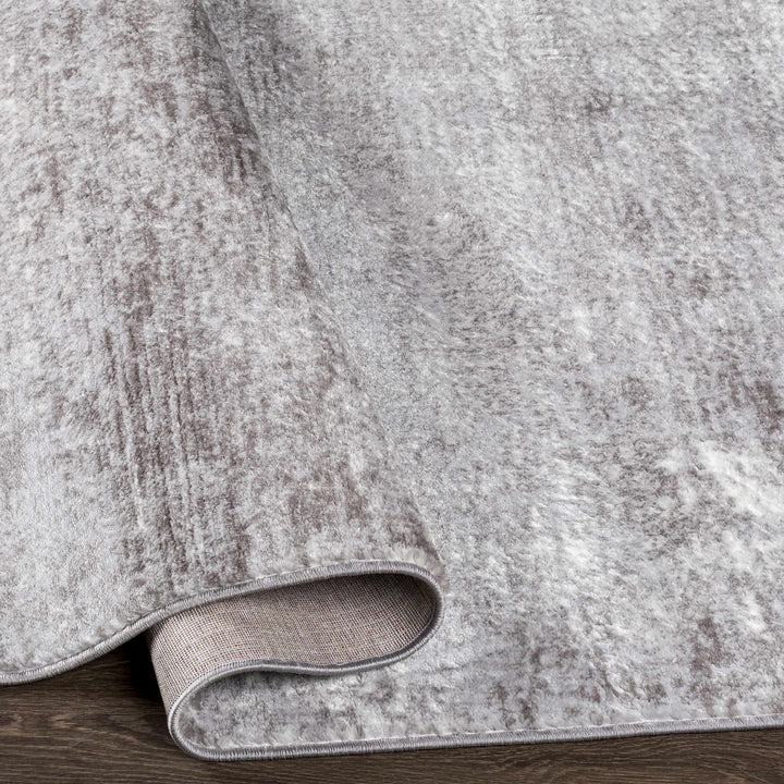Hingatungan Silver Modern Abstract Design Area Rug