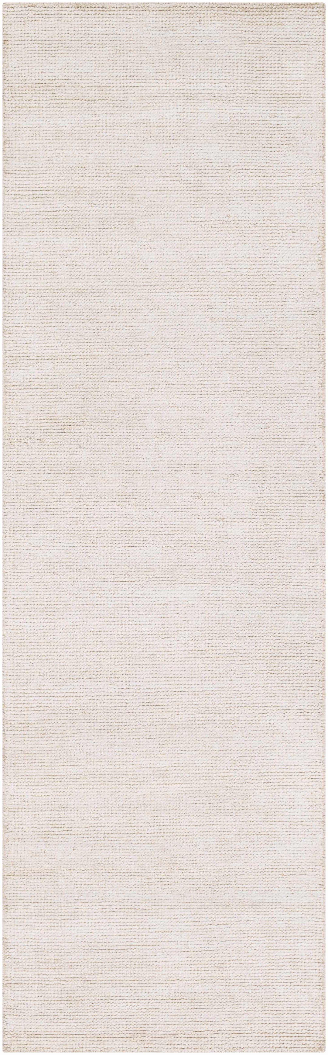 Hookstown Ivory Modern Solid Hand Woven Area Rug