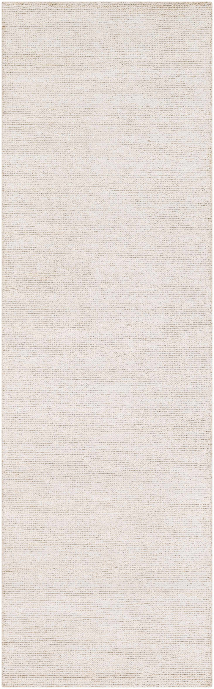 Hookstown Ivory Modern Solid Hand Woven Area Rug