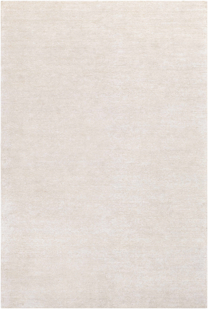 Hookstown Ivory Modern Solid Hand Woven Area Rug
