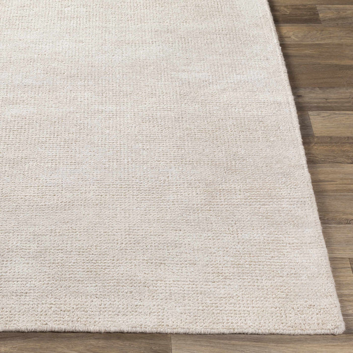 Hookstown Ivory Modern Solid Hand Woven Area Rug