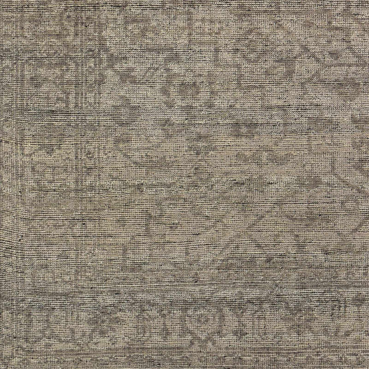 Hollym Taupe Traditional Style Hand Knotted Area Rug