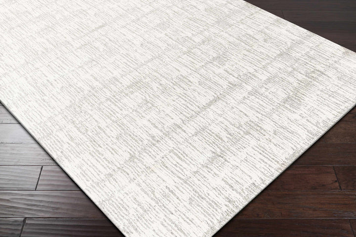 Contemporary Ivory Machine Made Rug