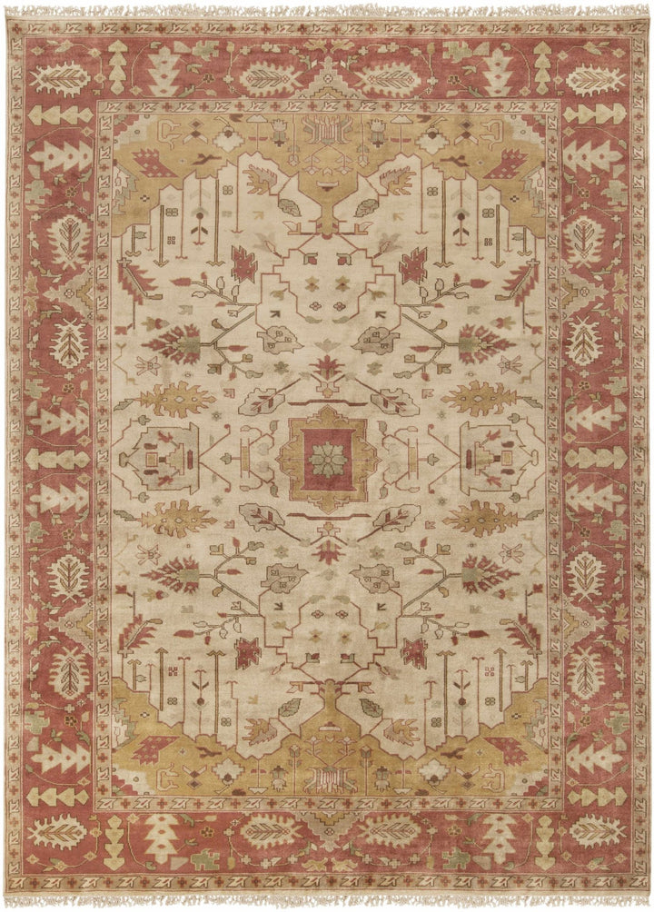 Hobart Traditional Beige & Brown Hand Knotted Wool Rug - The Rug Decor