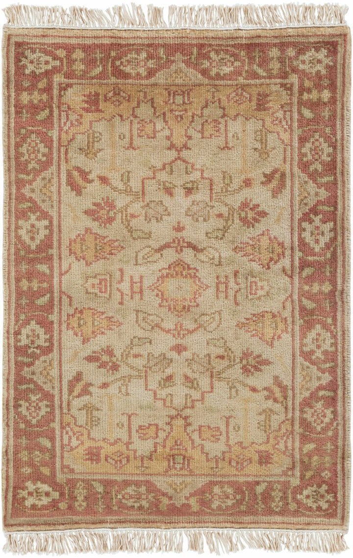Hobart Traditional Beige & Brown Hand Knotted Wool Rug - The Rug Decor