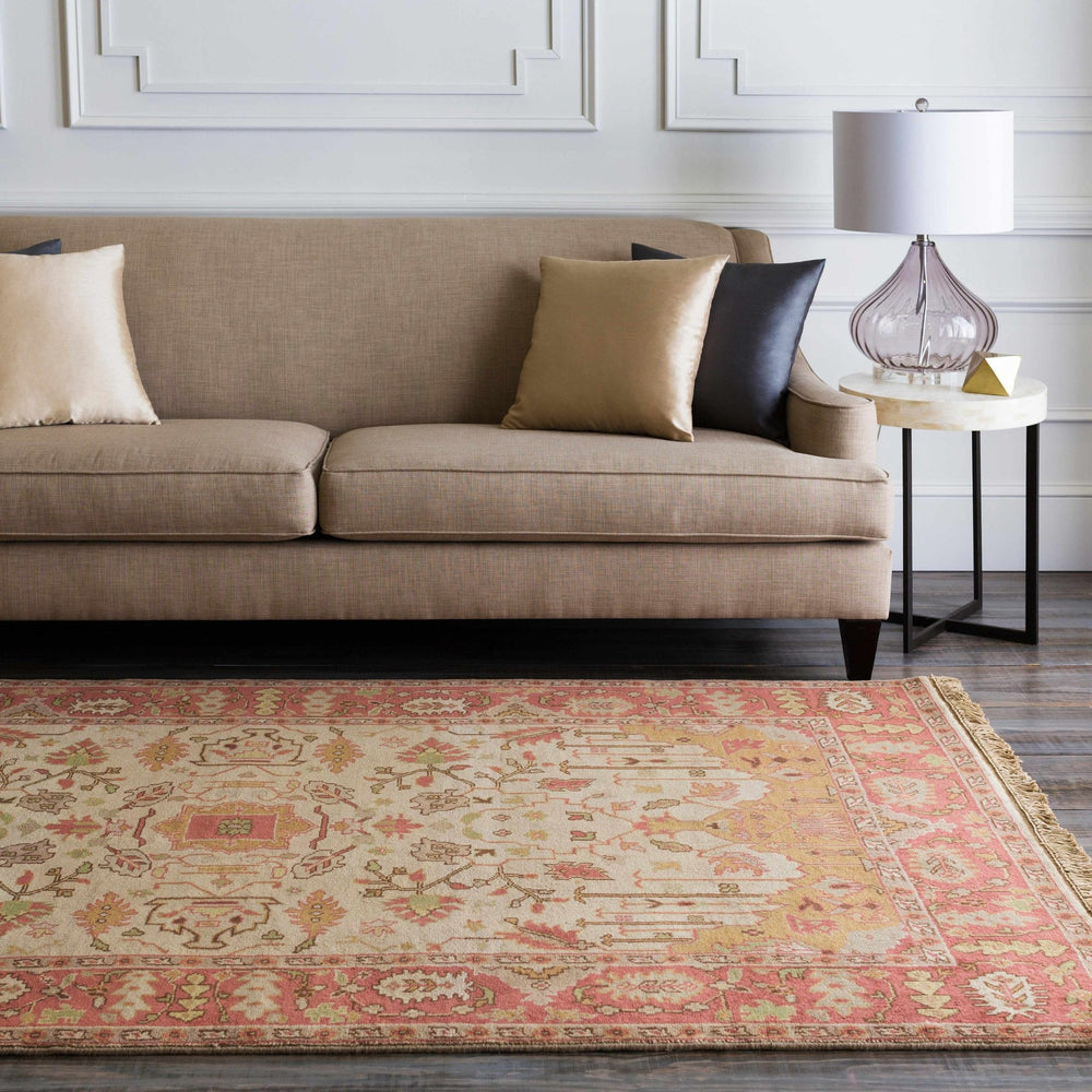 Hobart Traditional Beige & Brown Hand Knotted Wool Rug - The Rug Decor