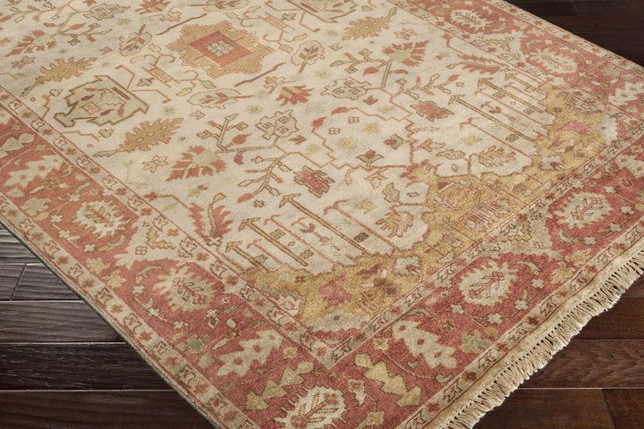 Hobart Traditional Beige & Brown Hand Knotted Wool Rug - The Rug Decor