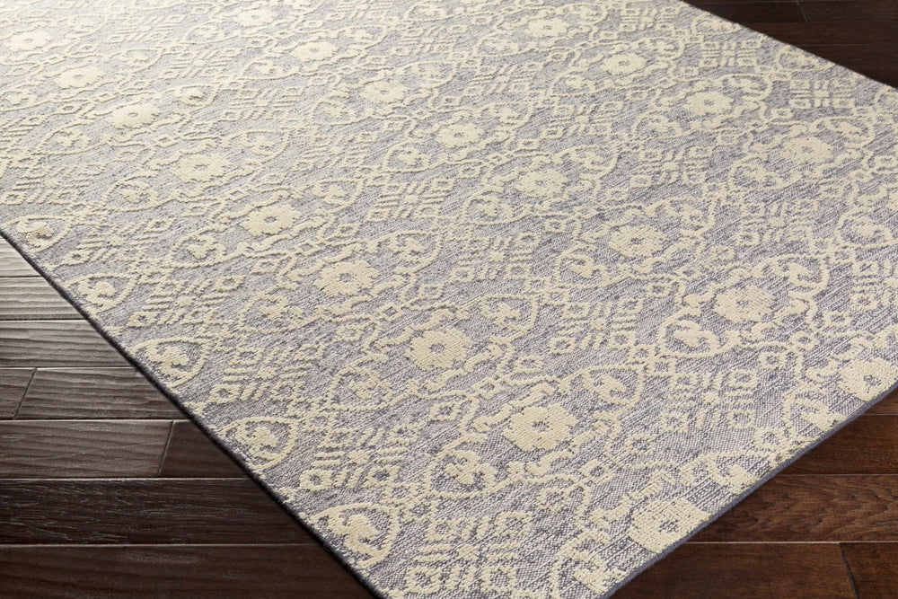 Hoisington Traditional Ivory And Gray Hand Knotted Wool Rug - The Rug Decor