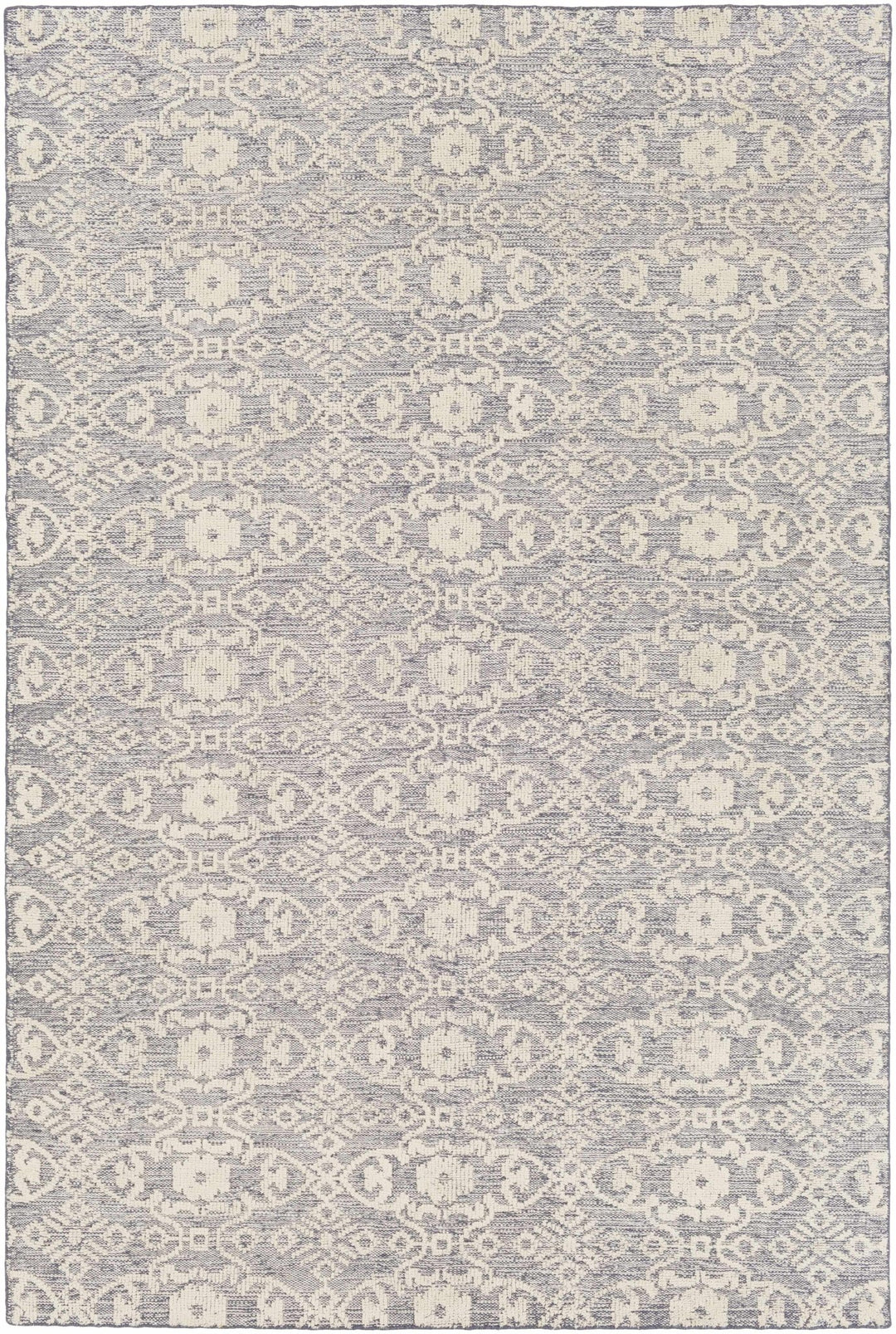 Hoisington Traditional Ivory And Gray Hand Knotted Wool Rug - The Rug Decor