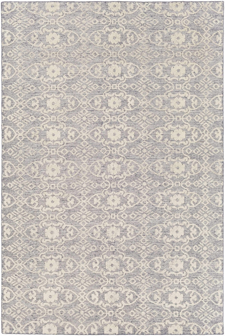 Hoisington Traditional Ivory And Gray Hand Knotted Wool Rug - The Rug Decor