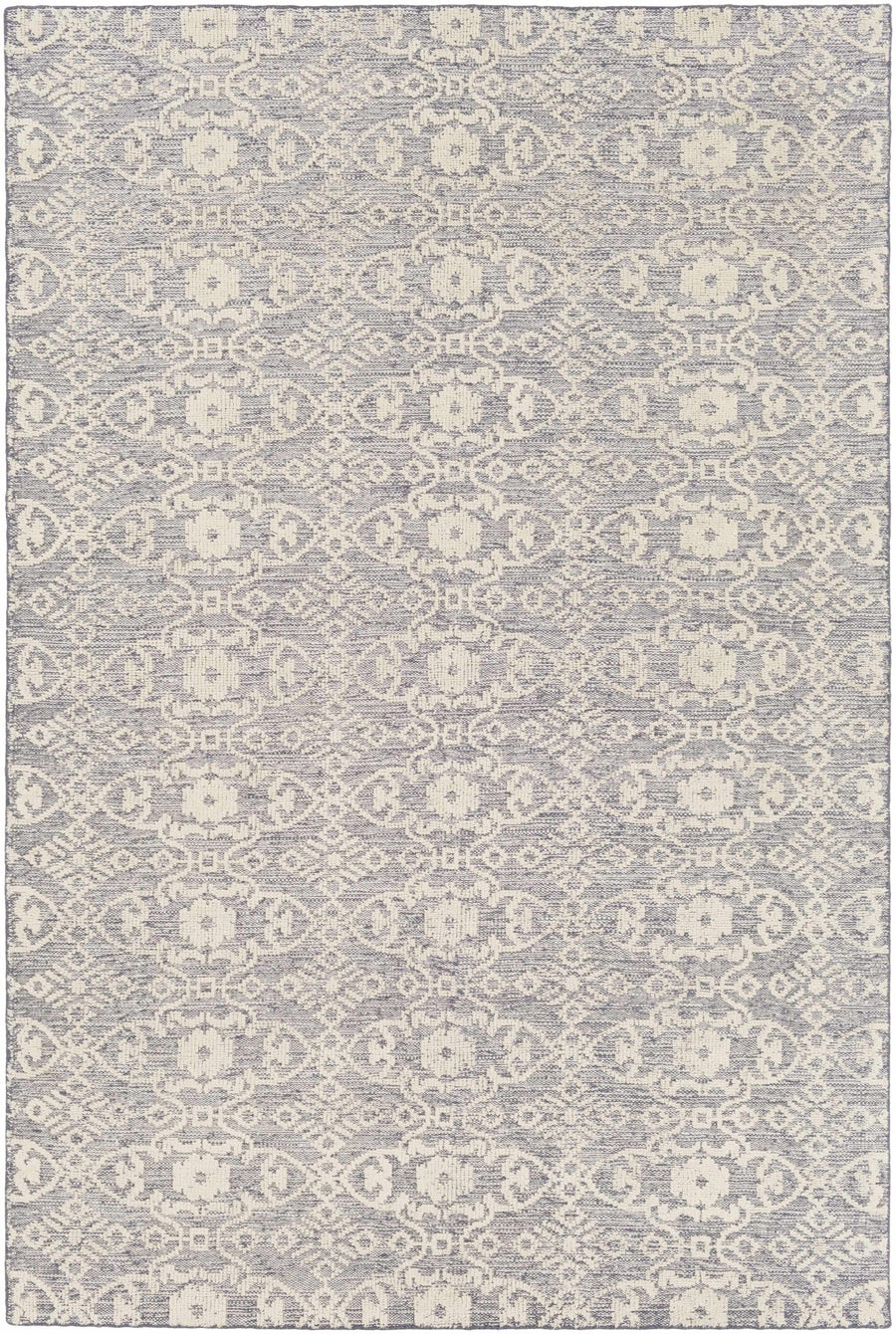 Hoisington Traditional Ivory And Gray Hand Knotted Wool Rug - The Rug Decor