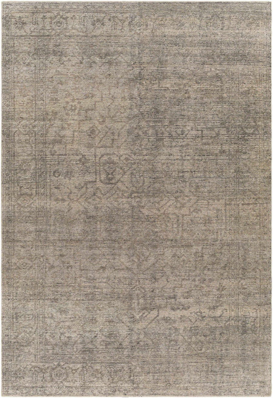 Hollym Taupe Traditional Style Hand Knotted Area Rug - The Rug Decor