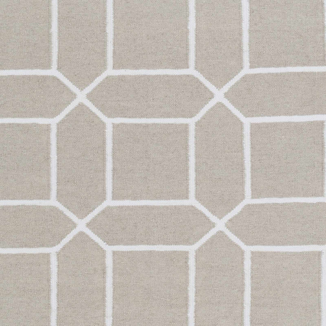 Hometown Contemporary Geometrical Beige And Ivory Rug - The Rug Decor