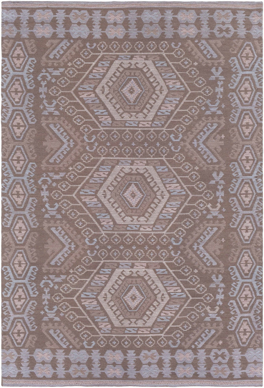 Honeydew Traditional Style Brown And Beige Hand Woven Area Rug - The Rug Decor