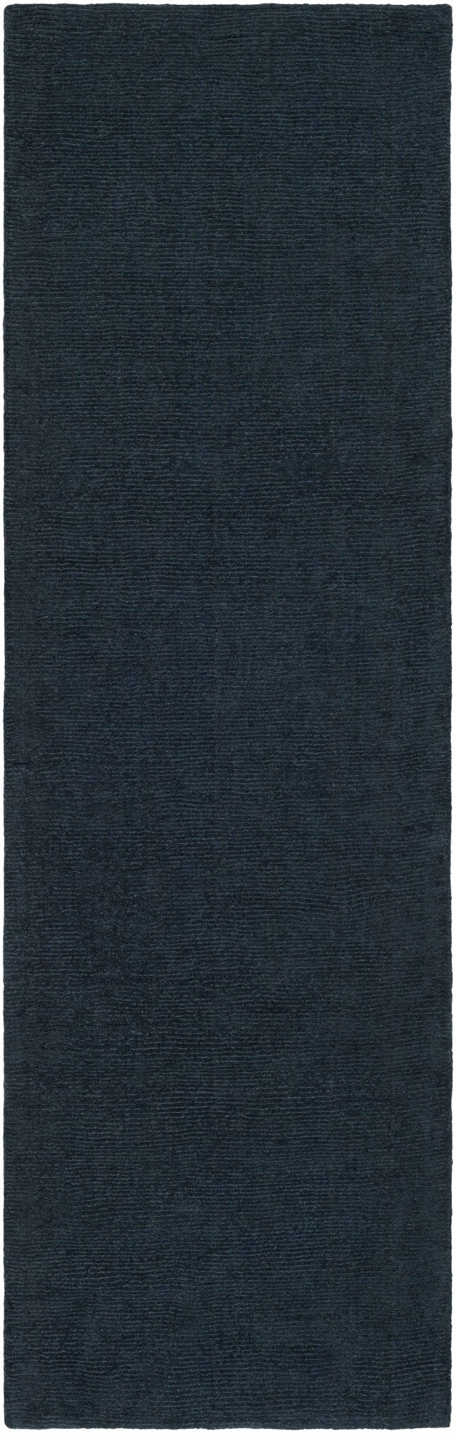 Hopewell Dark Blue Modern Solid Wool Area Rug - The Rug Decor