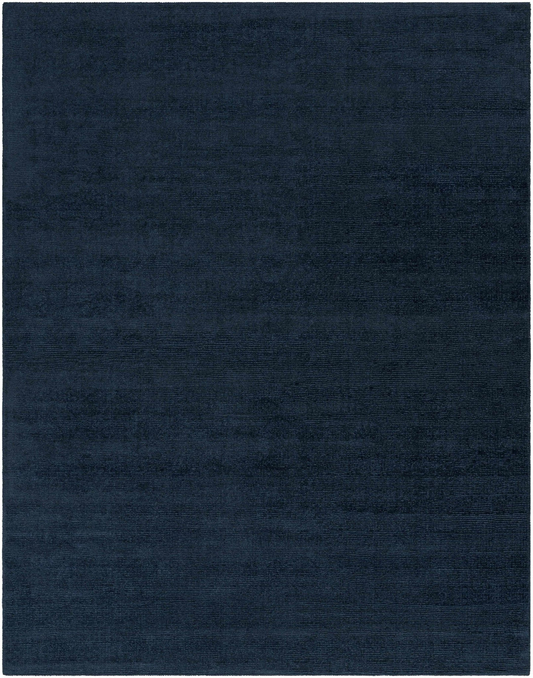 Hopewell Dark Blue Modern Solid Wool Area Rug - The Rug Decor