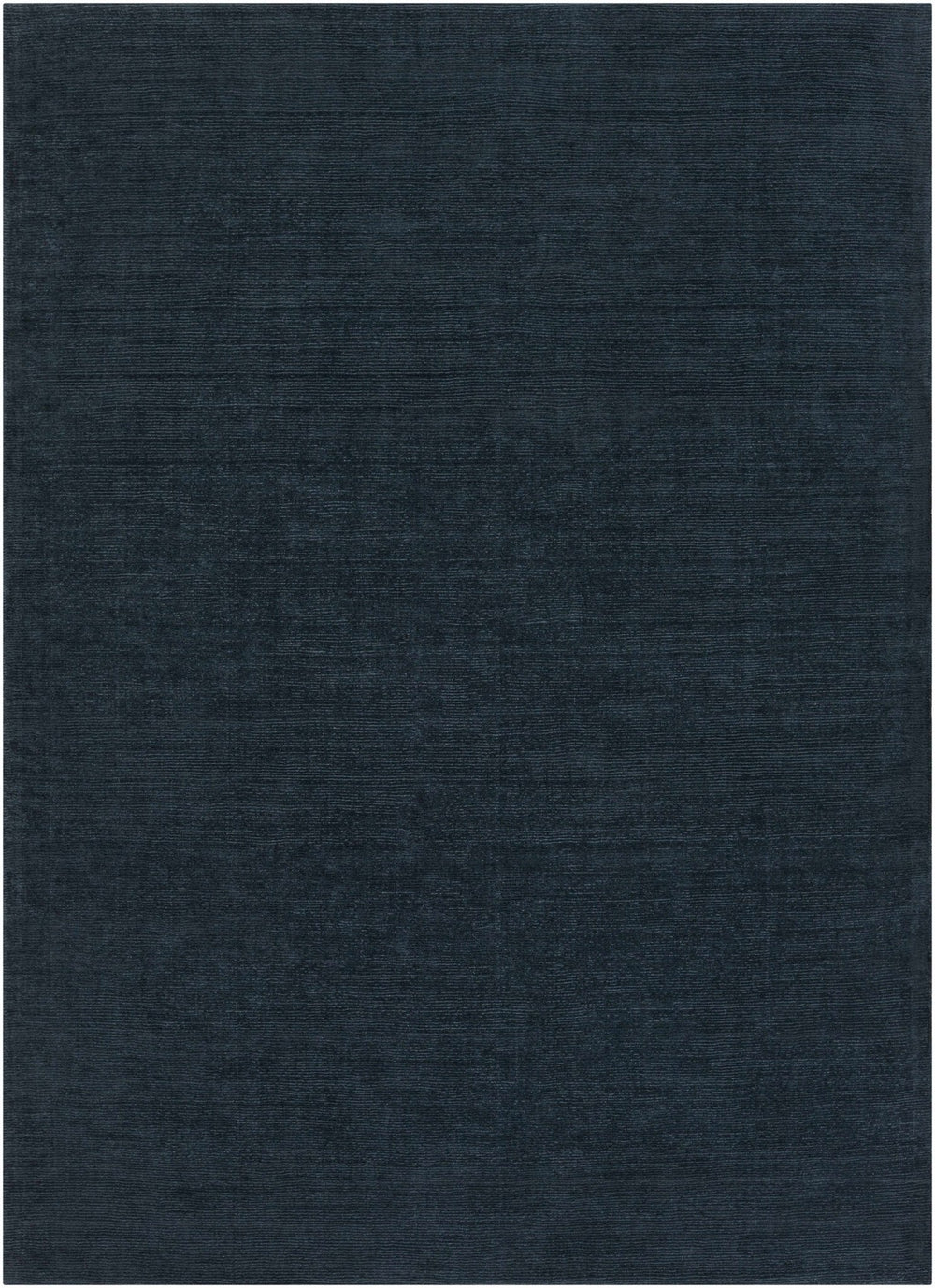 Hopewell Dark Blue Modern Solid Wool Area Rug - The Rug Decor