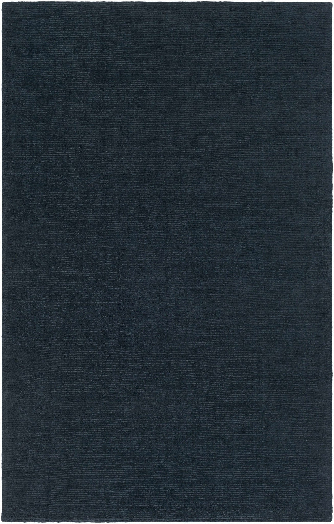 Hopewell Dark Blue Modern Solid Wool Area Rug - The Rug Decor