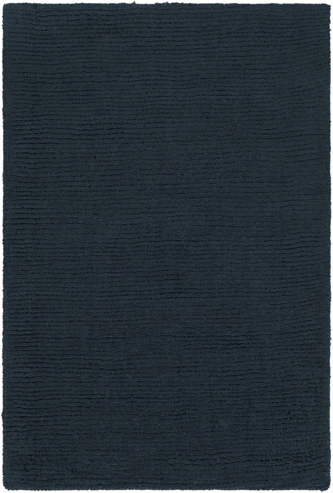 Hopewell Dark Blue Modern Solid Wool Area Rug - The Rug Decor