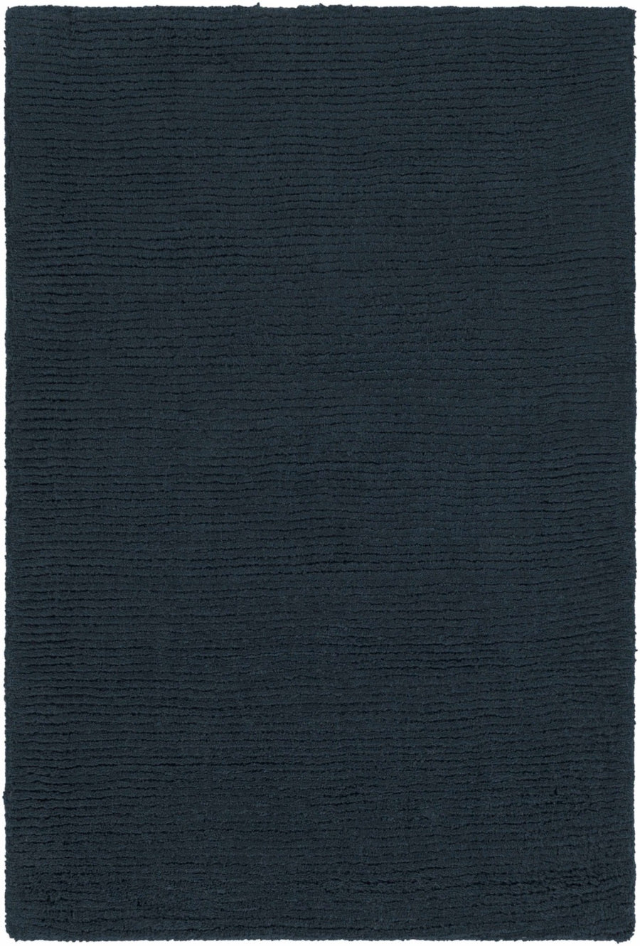 Hopewell Dark Blue Modern Solid Wool Area Rug - The Rug Decor