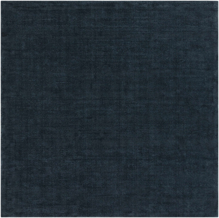 Hopewell Dark Blue Modern Solid Wool Area Rug - The Rug Decor