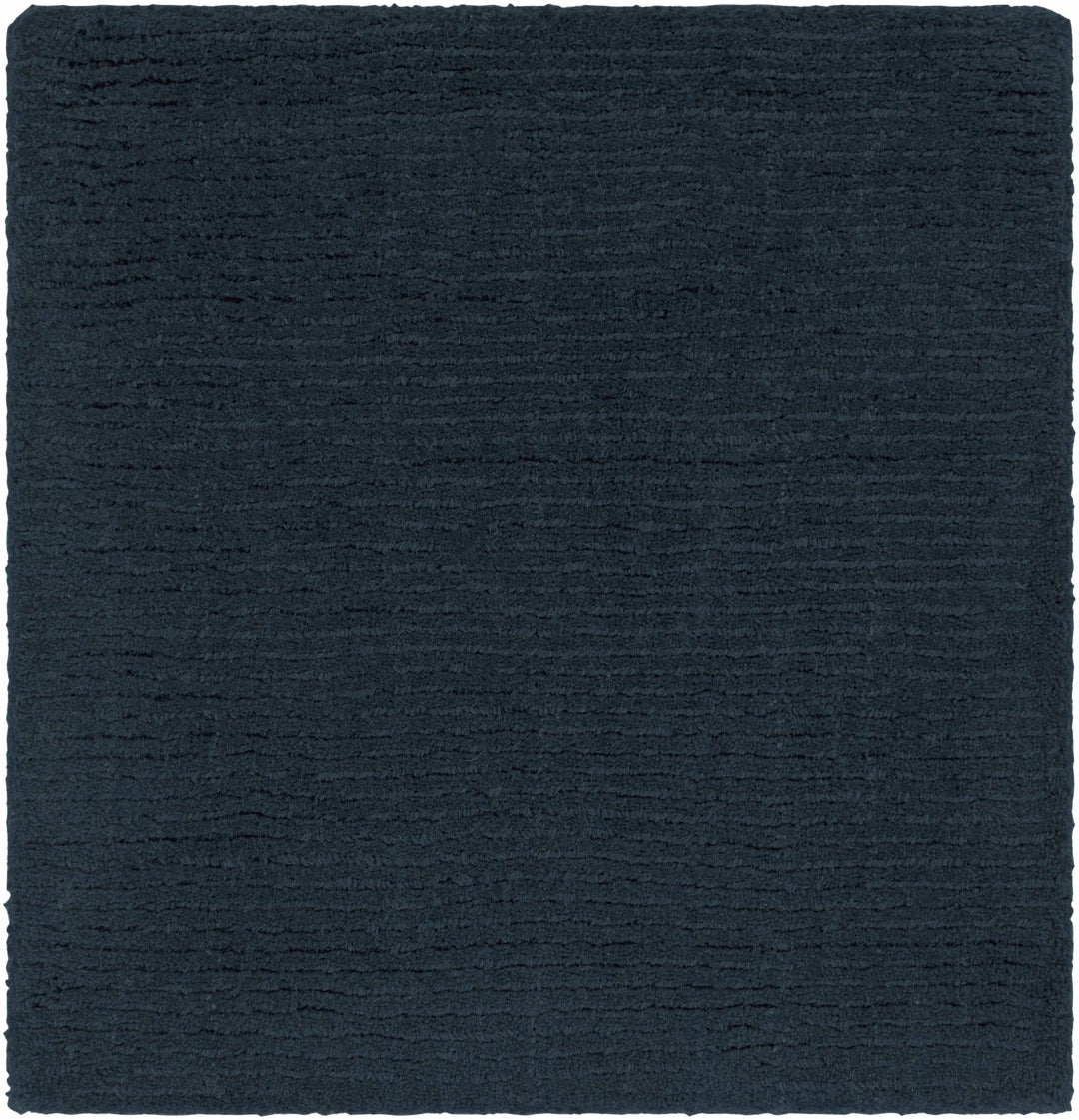 Hopewell Dark Blue Modern Solid Wool Area Rug - The Rug Decor