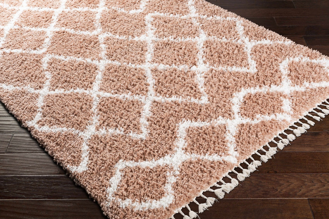 Hornsby Modern Geometrical Design Peach Area Rug - The Rug Decor