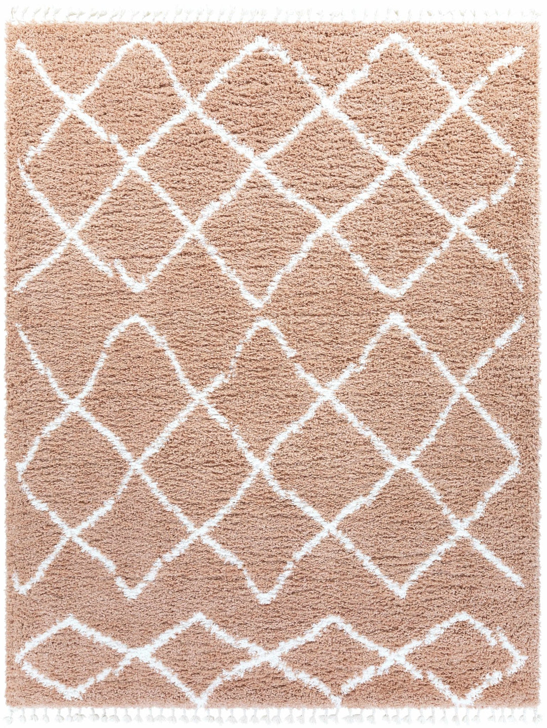Hornsby Modern Geometrical Design Peach Area Rug - The Rug Decor