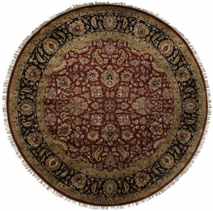 Hornsey Traditional Floral Design Maroon Hand Knotted Area Rug - The Rug Decor