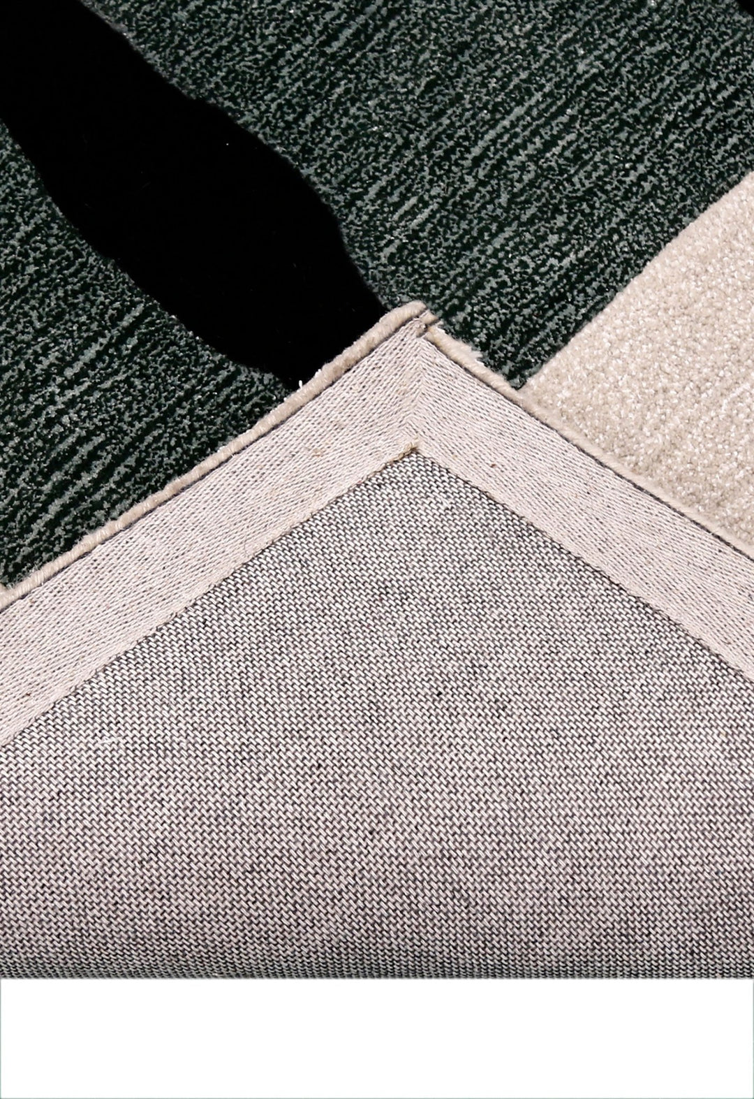 Horse Rider Pattern Beige And Black Hand Tufted 5x8 Wool Rug - The Rug Decor