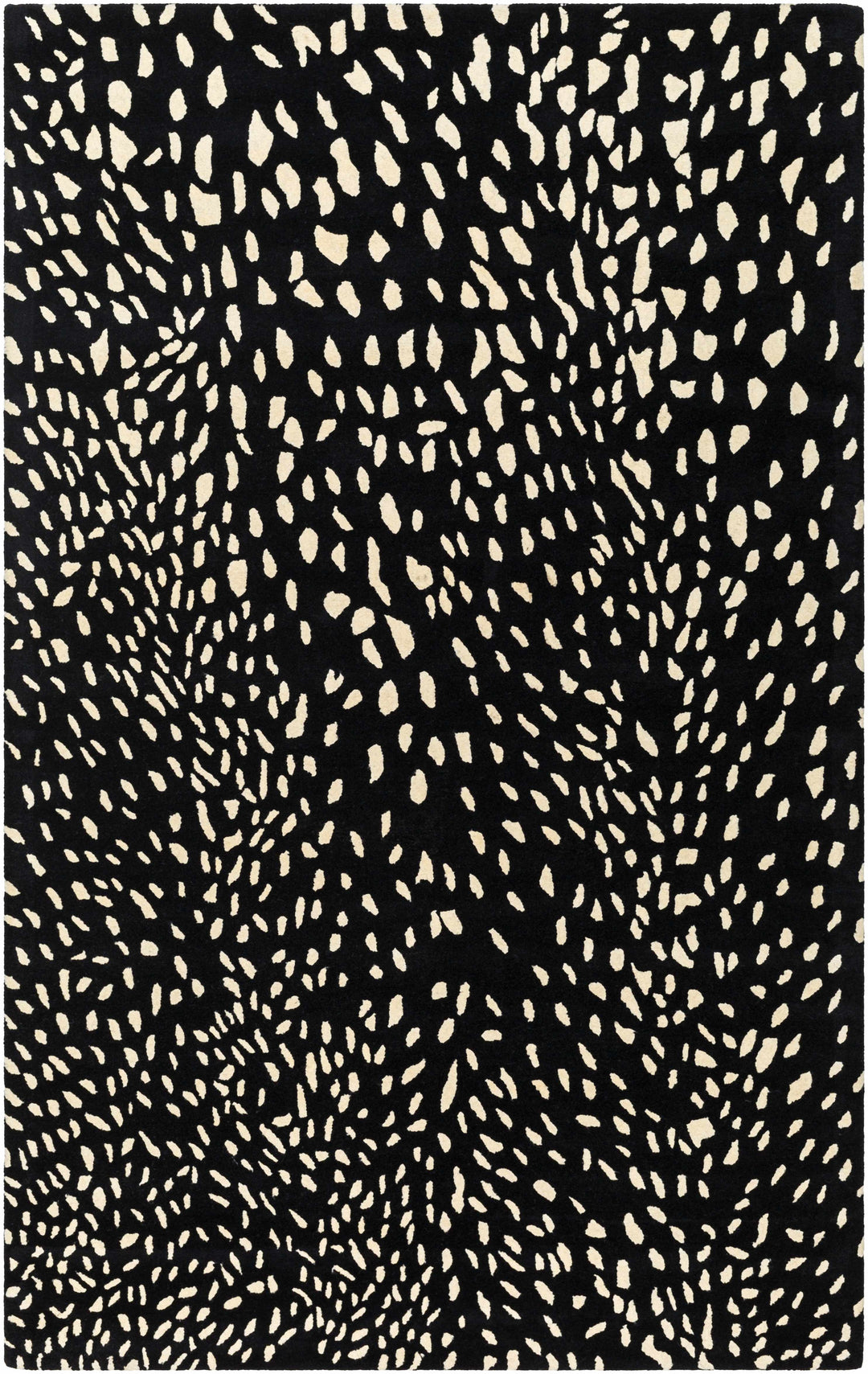 Horus Black Contemporary Style Hand Tufted Wool Area Rug