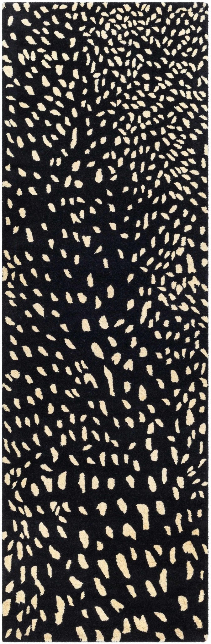 Horus Black Contemporary Style Hand Tufted Wool Area Rug - The Rug Decor