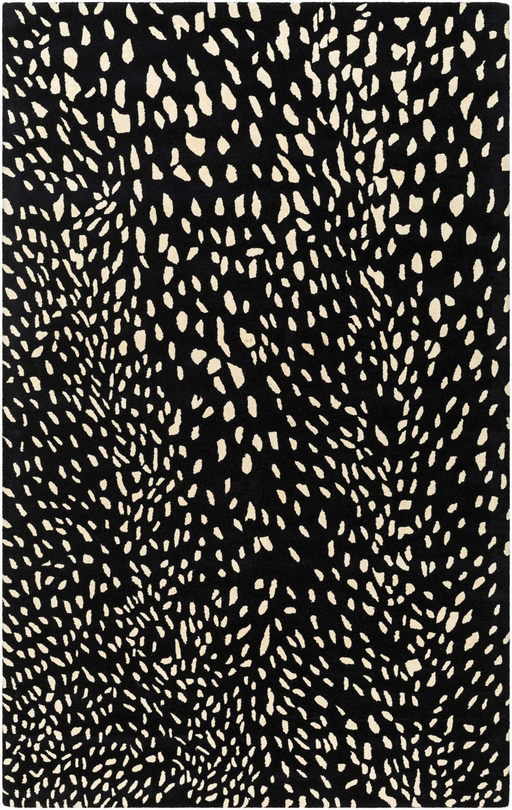 Horus Black Contemporary Style Hand Tufted Wool Area Rug - The Rug Decor