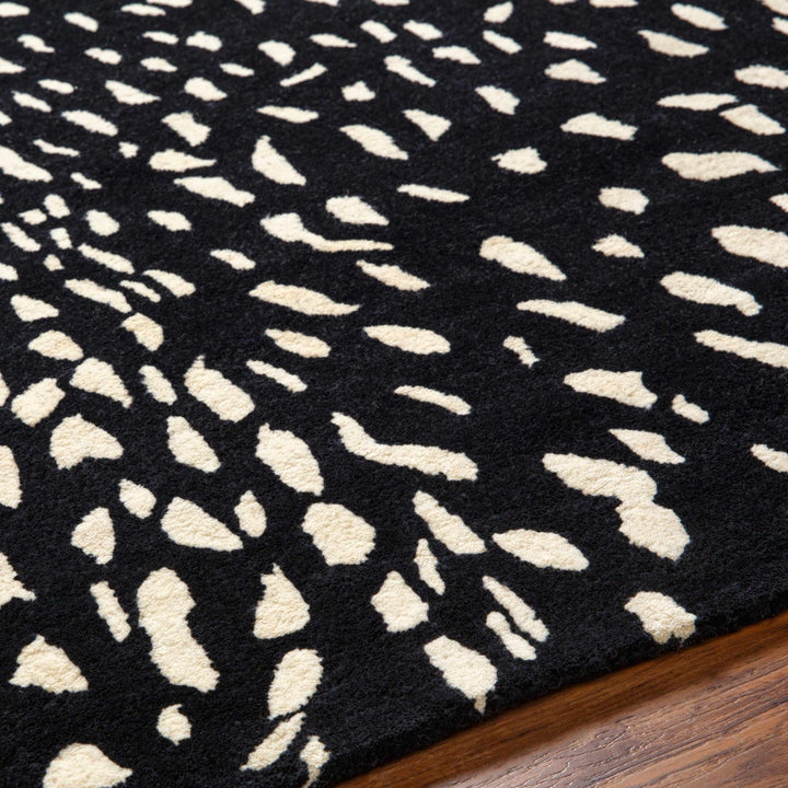 Horus Black Contemporary Style Hand Tufted Wool Area Rug - The Rug Decor