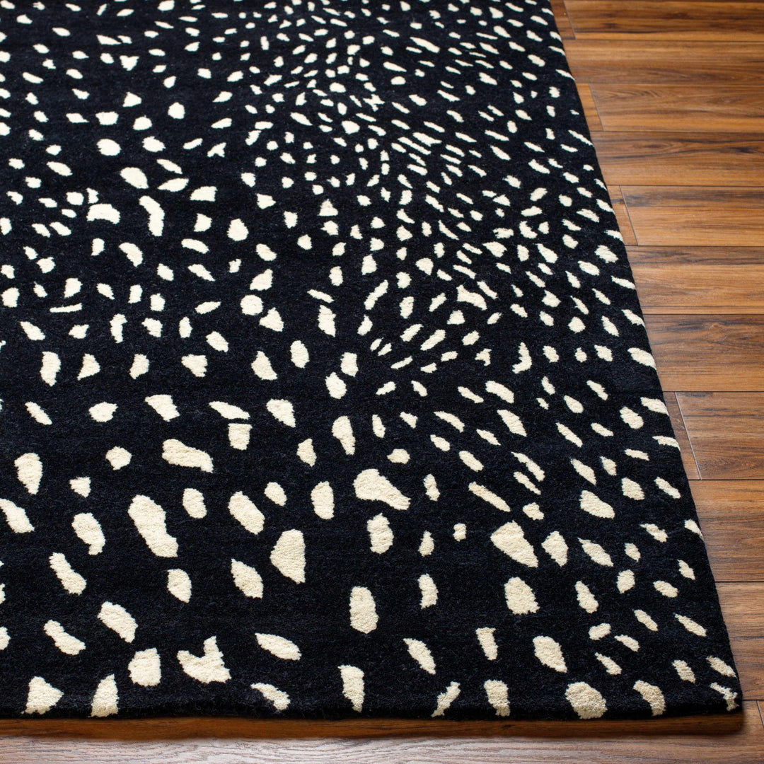 Horus Black Contemporary Style Hand Tufted Wool Area Rug - The Rug Decor