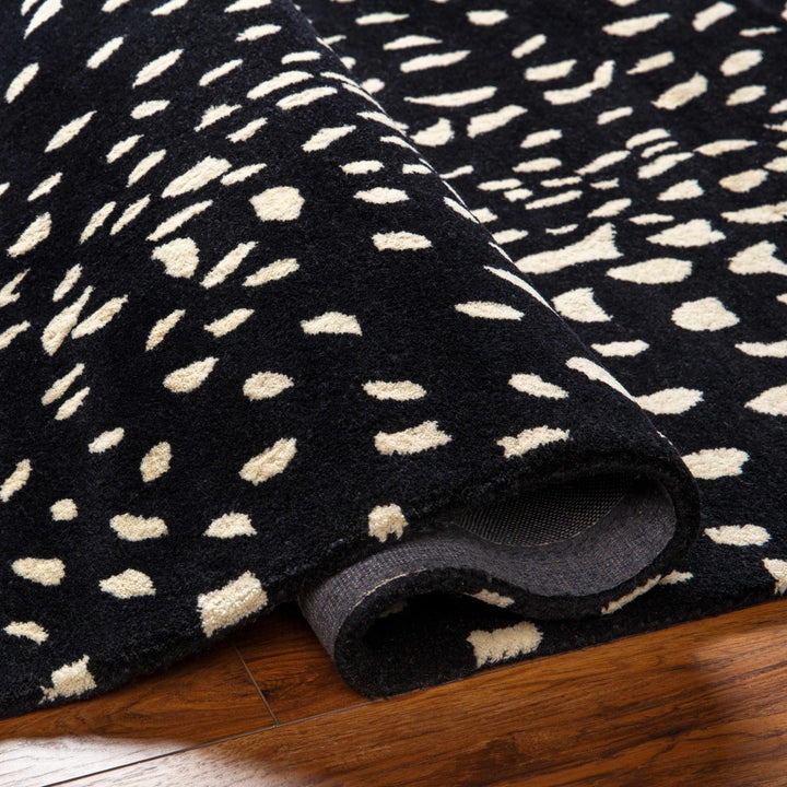 Horus Black Contemporary Style Hand Tufted Wool Area Rug - The Rug Decor