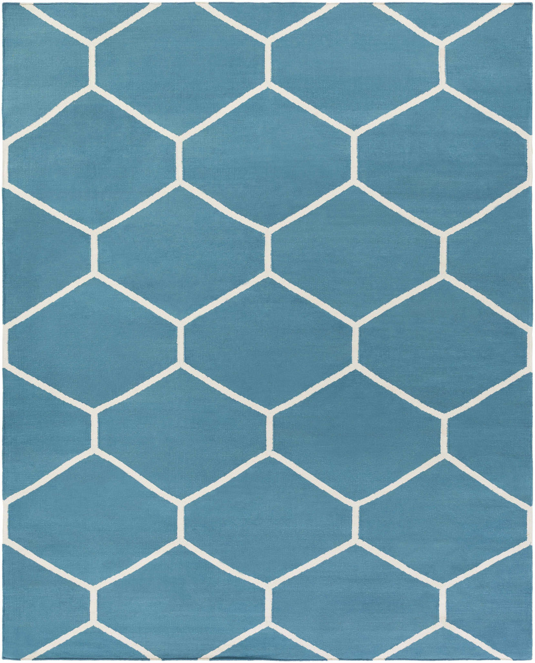 Hoskins Contemporary Style Blue Hand Woven Area Rug