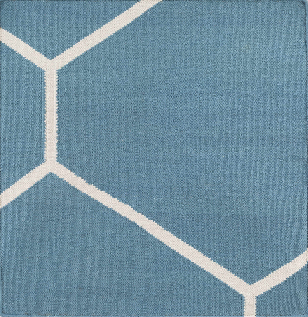 Hoskins Contemporary Style Blue Hand Woven Area Rug