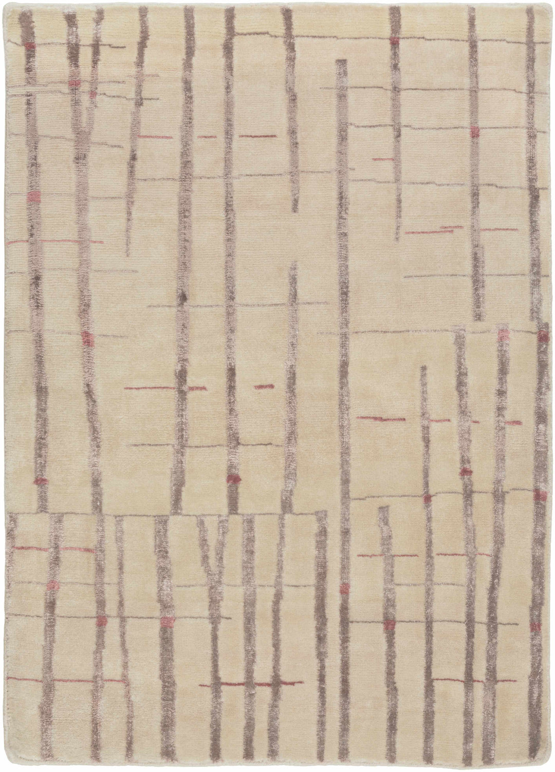 Hotchkiss Contemporary Abstract Beige And Brown Area Carpet