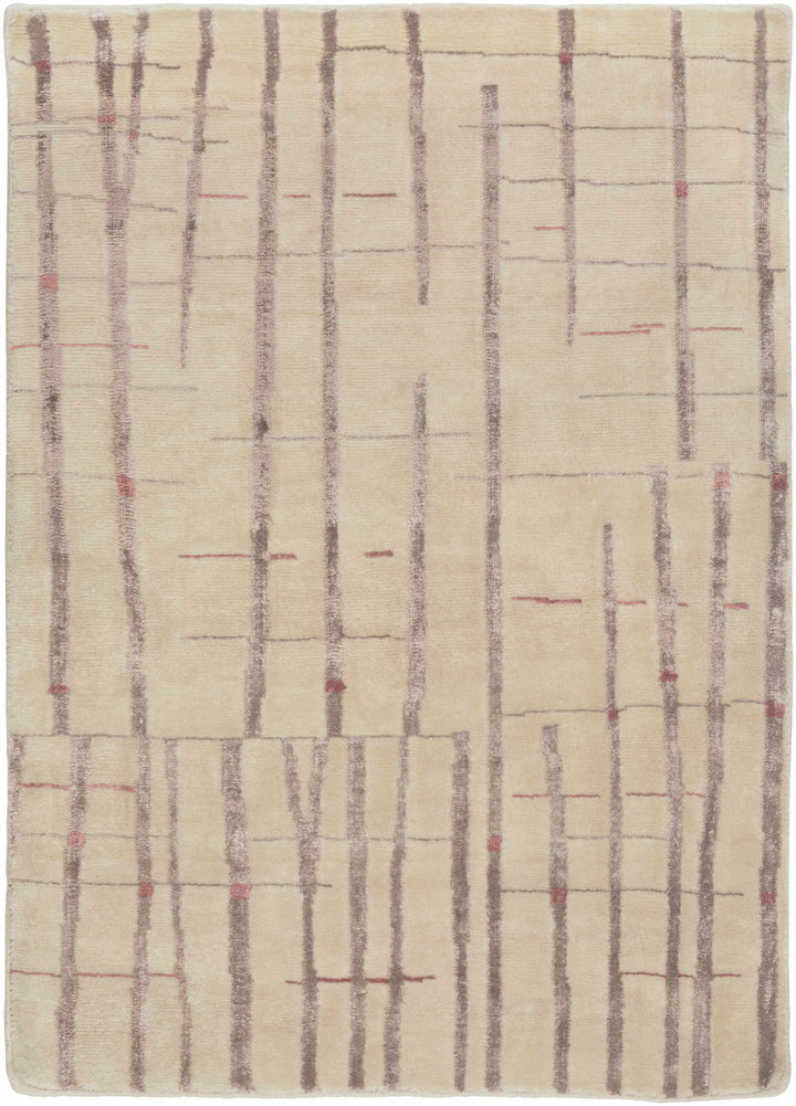 Hotchkiss Contemporary Abstract Beige And Brown Area Carpet
