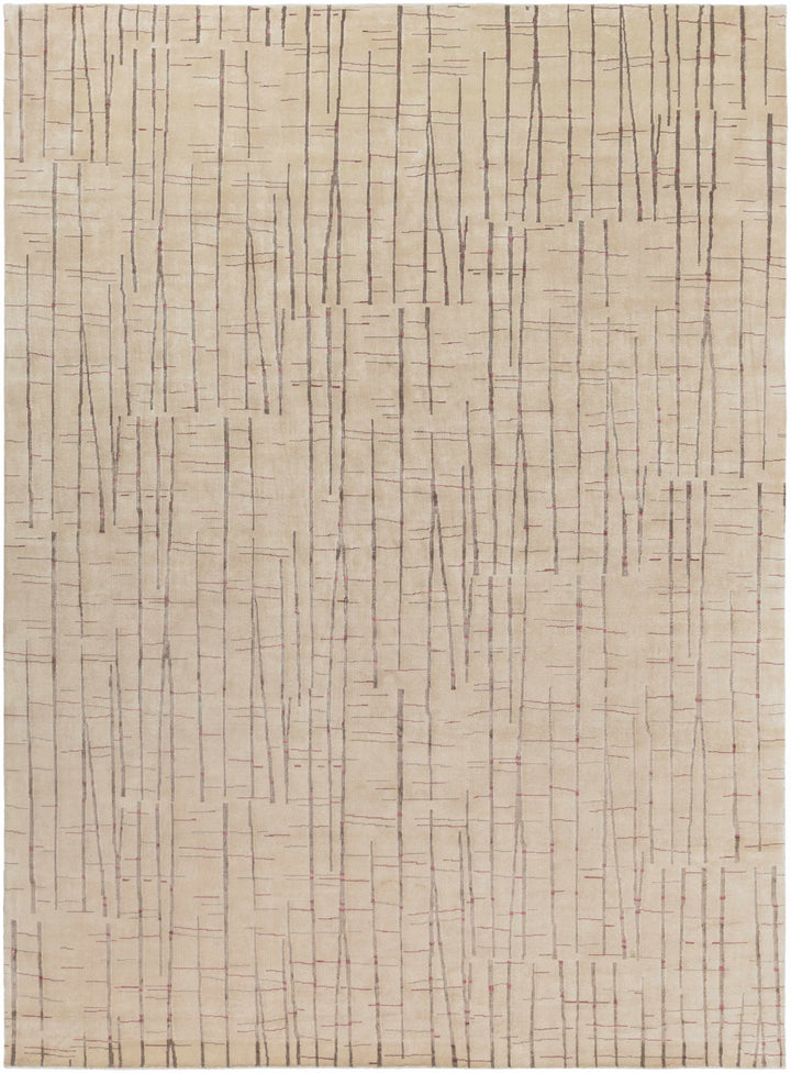 Hotchkiss Contemporary Abstract Beige And Brown Area Carpet