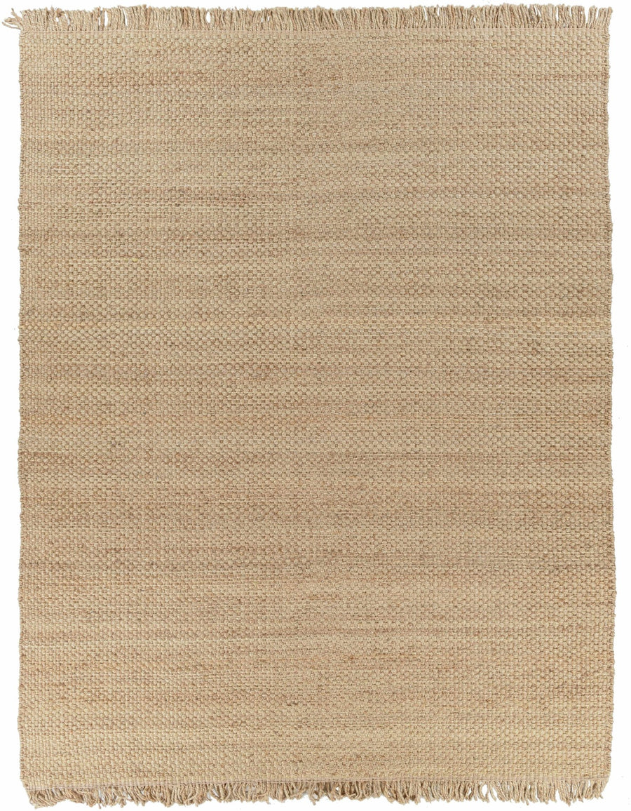 Hovland Tan Hand Woven Natural Jute Rag - The Rug Decor
