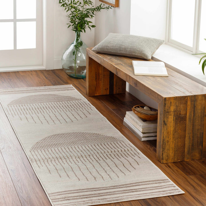 Howi Contemporary Beige And Brown Area Rug - The Rug Decor