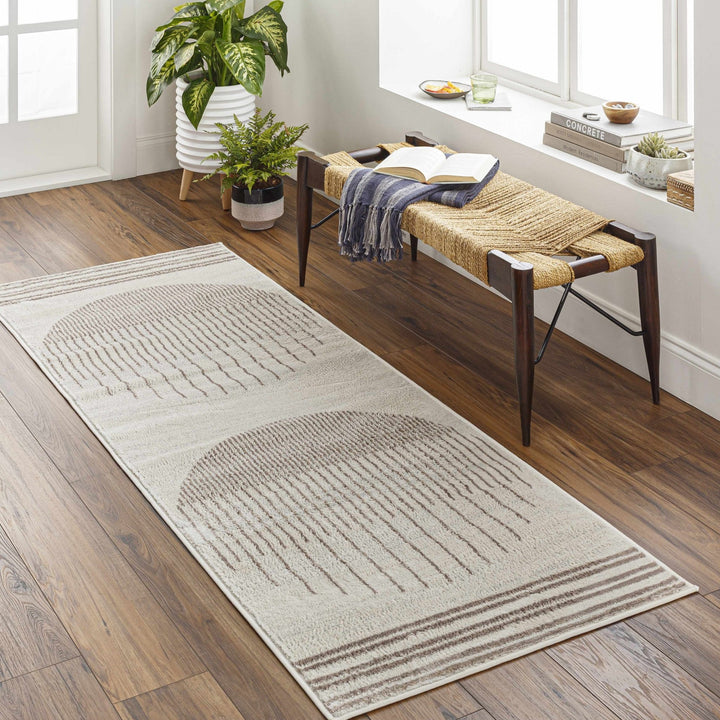 Howi Contemporary Beige And Brown Area Rug - The Rug Decor