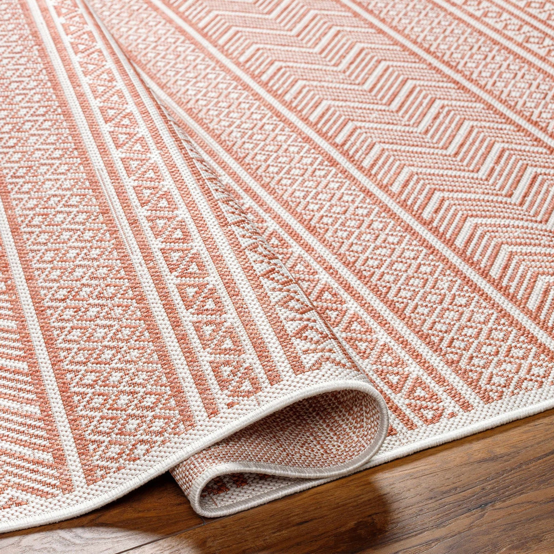 Howie Bohemian Rust And Ivory Area Rug - The Rug Decor